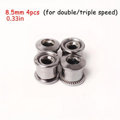 4PCS Titanium Plated Bike Chainring Bolts 6.5 8.5mm Crank Screw
