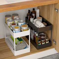Double Layer Storage Rack Kitchen Sink Disassembly and Storage