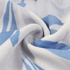 Flower Print Tassel Scarf Voile Shawl Windproof Warm Head Wrap