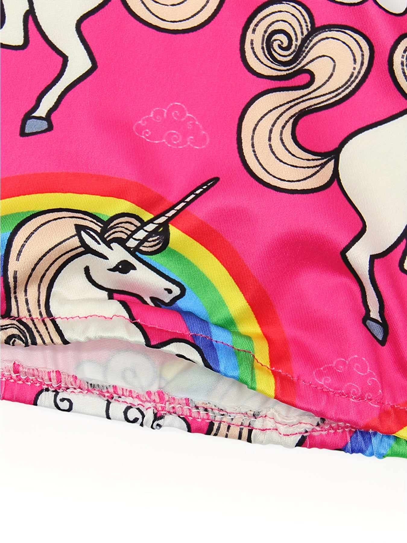 2pcs Toddler Girls Unicorn Swimsuit Tankini Set Kids Beach Bathing Suits