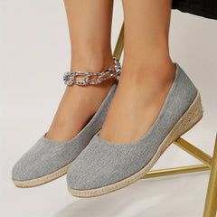 Women's Wedge Shoes Comfortable Slip On Closed Toe Casual Walking Shoes