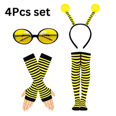 4PCS BumbleBee Costume for Adults Party Cosplay