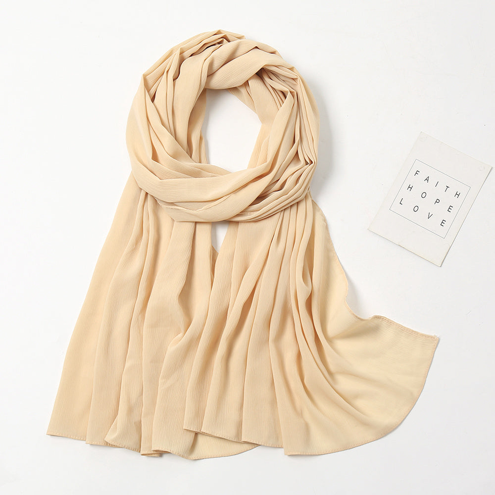 Chiffon Hijab Soft Shawl Long Scarf Women Sunscreen Windproof