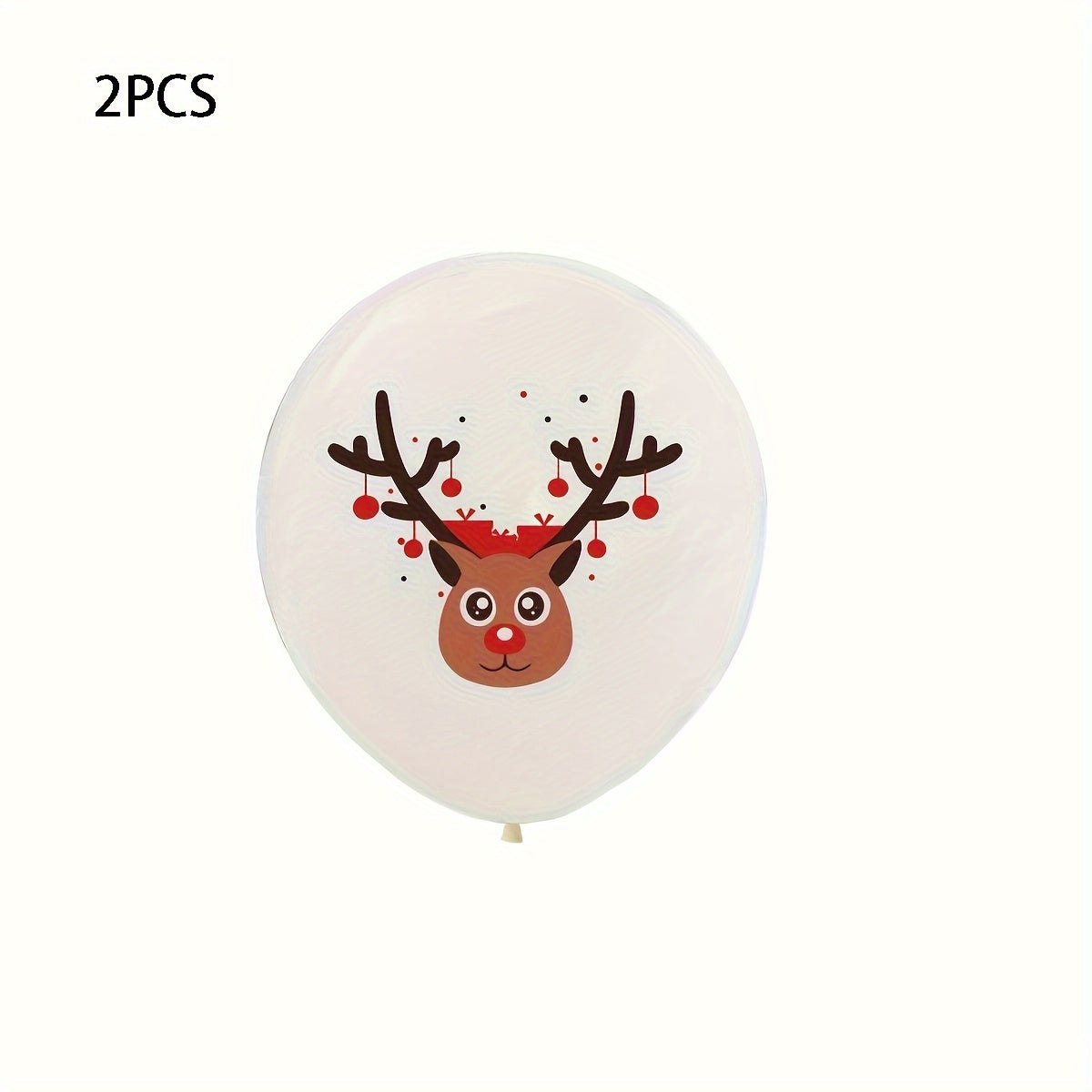 Christmas 12" Latex Balloon Elk Santa Claus Home Decoration