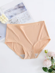 4 Pack Women's Plus Size Mid Waist Stretch Underwear Set