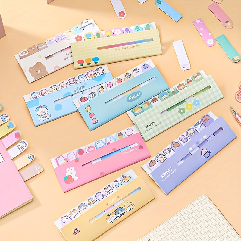 120 Sheets Cartoon Sticky Note Tearable Label Sticker