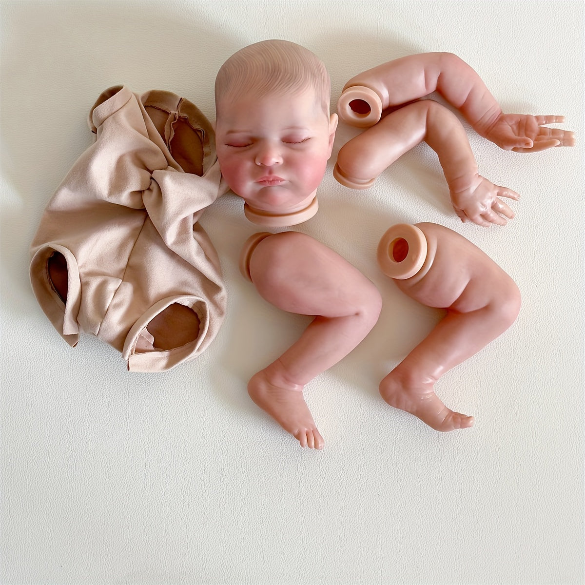 19 in. 3D Painted & Unpainted Reborn Doll Kits Unassembled Unfinished DIY Parts