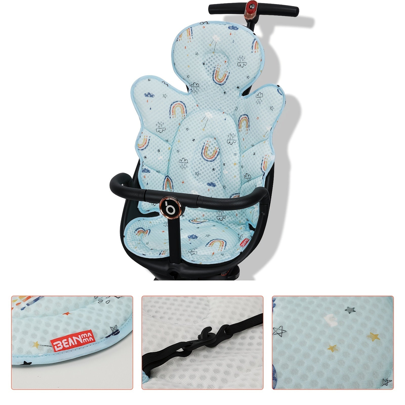 Child Car Safety Seat Cushion Breathable Mesh Summer Cushion