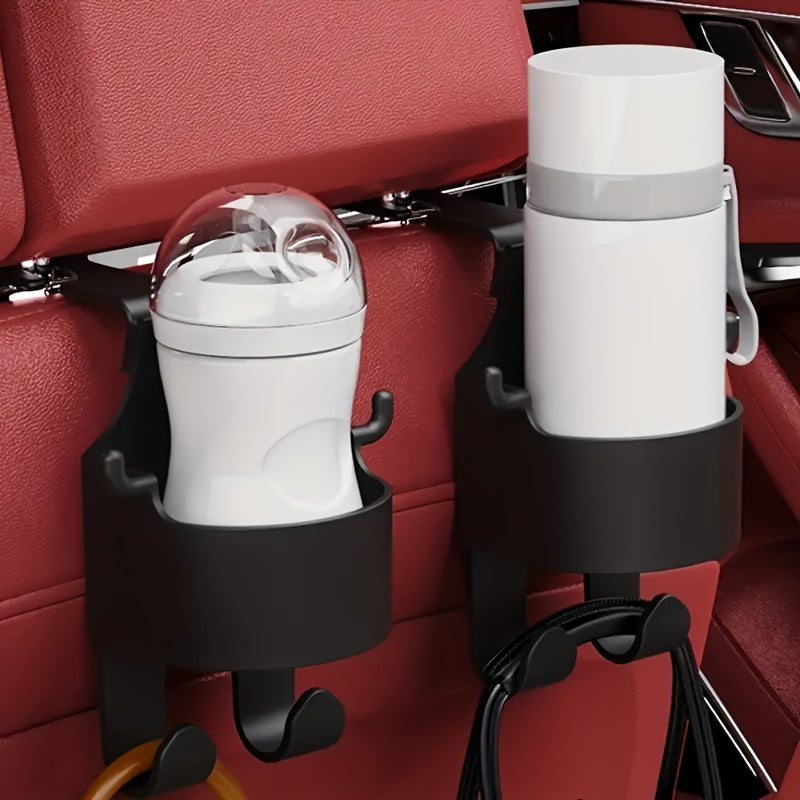 Car Seat Back Cup Holder with Storage Hook