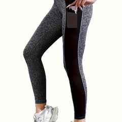 Mesh Pocket Yoga Pants Breathable Leggings