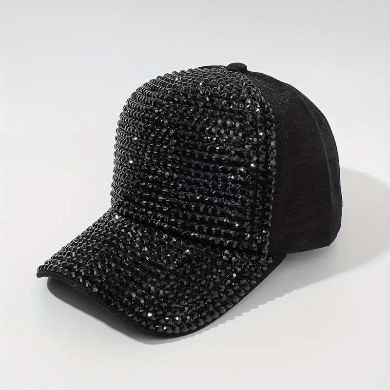 Summer Baseball Cap with Diamond Inlay