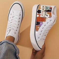 Girl's High Top Cats Skate Shoes Comfy Non Slip Casual Lace Up Sneakers