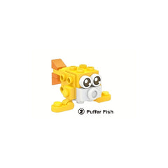 Ocean Explorer Mini Building Blocks Marine Animal Figures DIY Assembly Toy