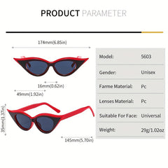 Men's Cat Eye Frame Sunglasses Hip hop Style Sunglasses