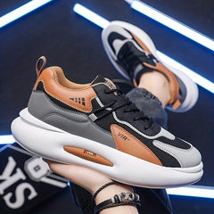 Men's Chunky Sneakers Lace Up Elevator Shoes
