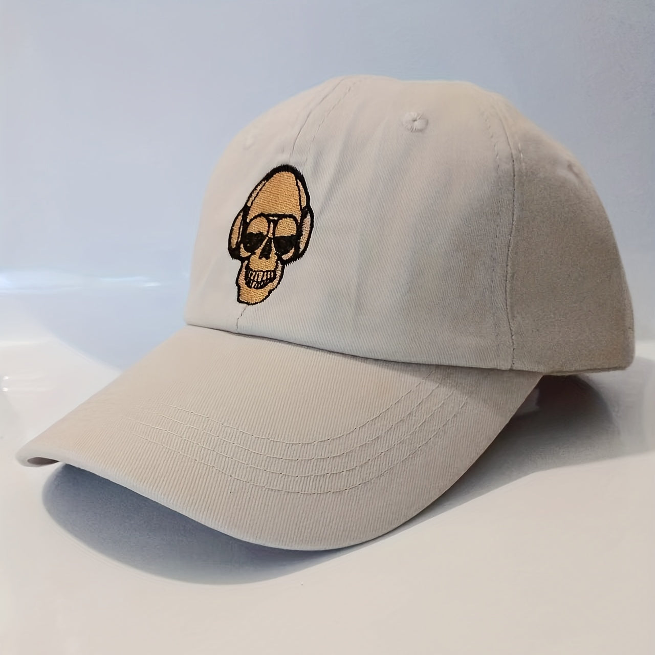 Skull Embroidery Baseball Cap Hip hop Sunshade