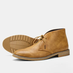 Men's High Top Lace Up Chukka Boots Anti skid Shoes
