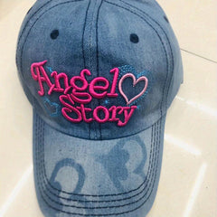 Y2K Letter Embroidery Baseball Cap Cotton Vintage Sports Hat Adjustable