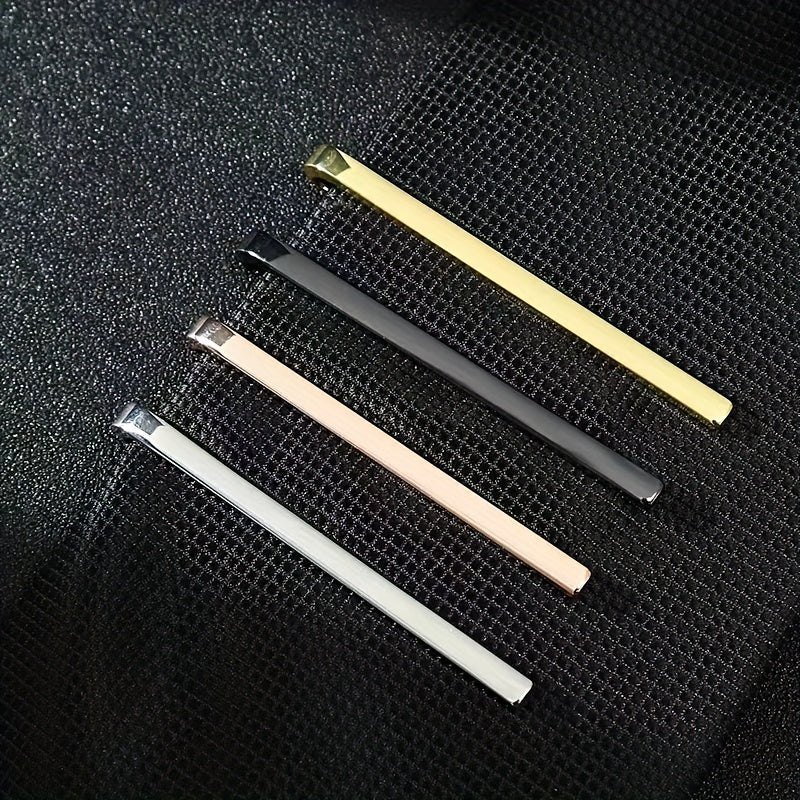 Men's Tie Clips Copper Necktie Tie Bar Pinch Clasp Wedding