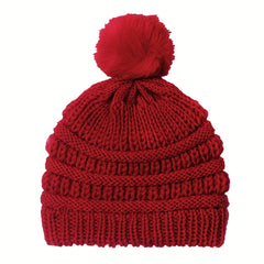 Newborn Infant Pom Knit Beanie Hat 0-2 Year