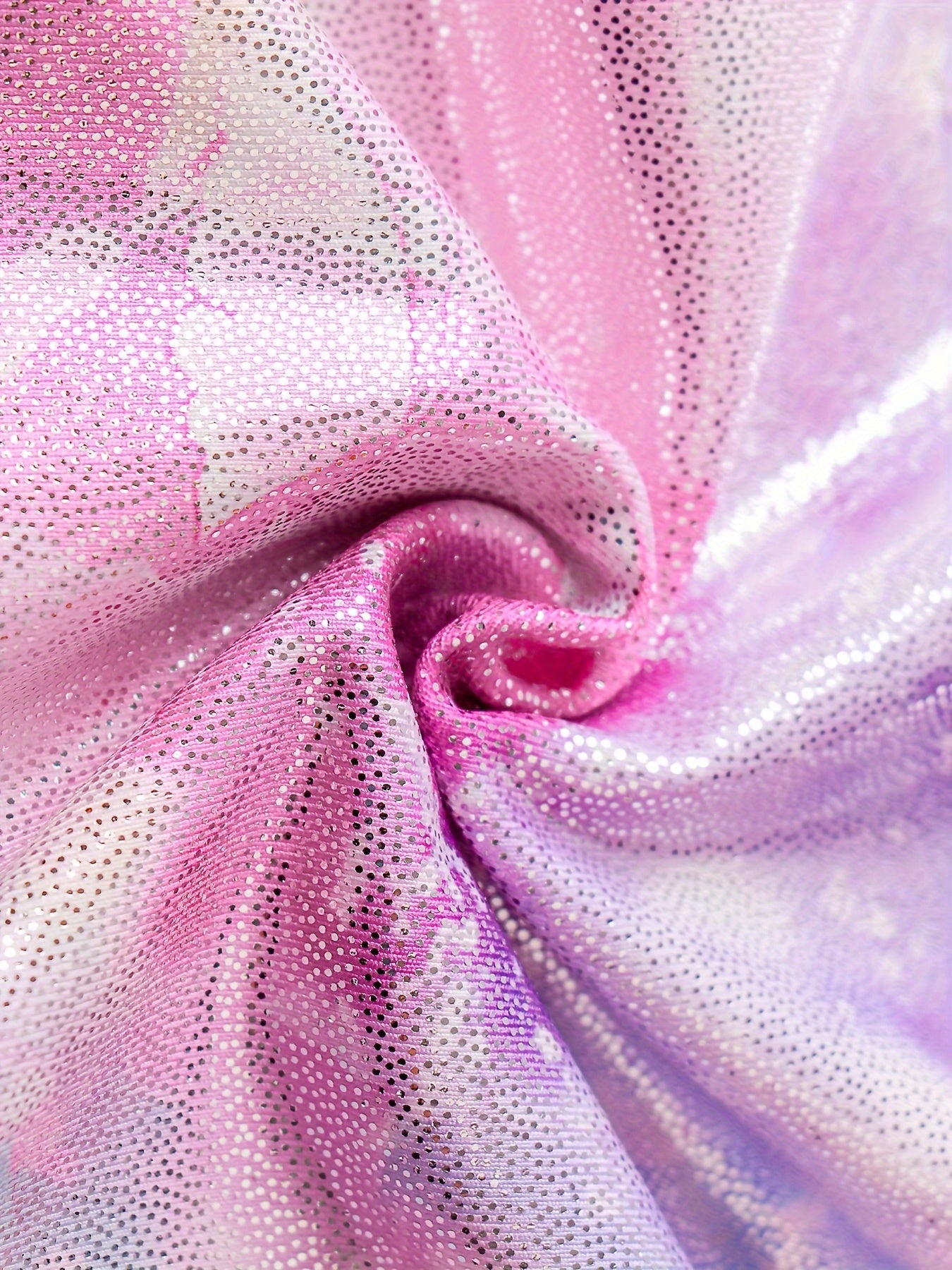 Girls Stretchy Tie Dye Long Sleeve Gymnastics Outfits Slim Dance Suit