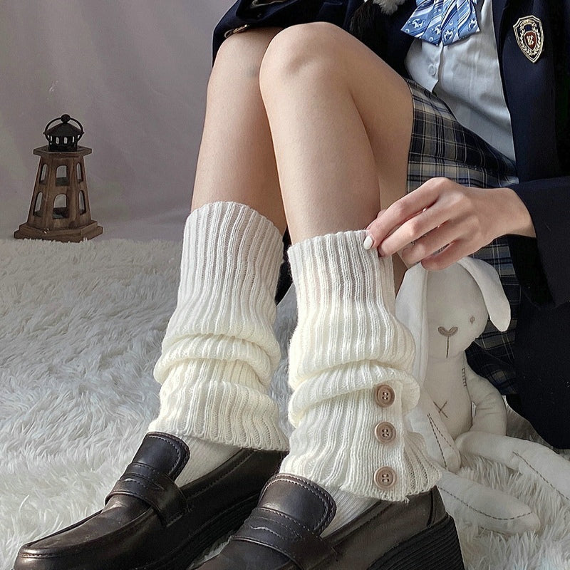 Women's Buttoned Leg Warmers