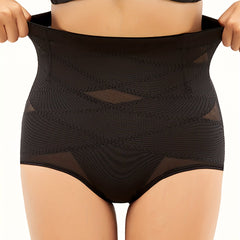 Mesh Stitching Shaping Panties Tummy Control Compression Panties