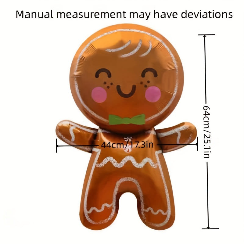 Christmas Gingerbread Balloon Set - 3pcs Foil Balloons