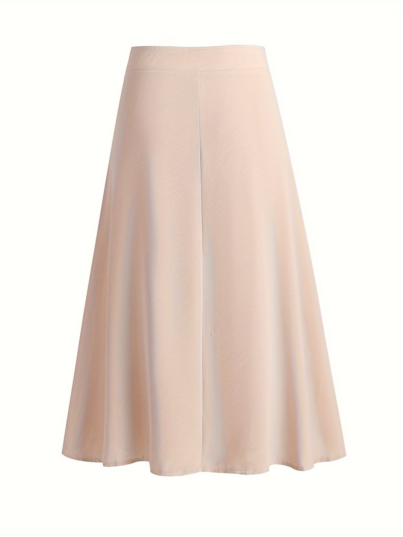 Women's Solid Button High Rise Maxi Skirt