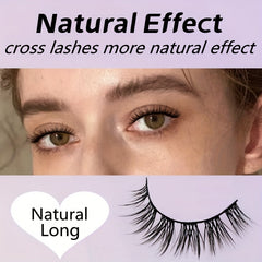 Natural Fluffy Faux Mink Lashes Soft Wispy Extension With Box