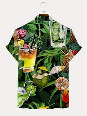 Men's Hawaiian Shirt Summer Vacation Resort Top