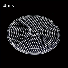 4Pcs Fuse Beads Boards 5mm Large Clear Plastic Pegboards for Jewelry Making