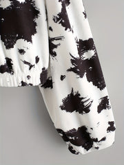 Block Zip Up Jacket Hooded Outerwear