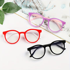 Round Glasses PC Eyeglasses For Sun Protection Gift For Kids