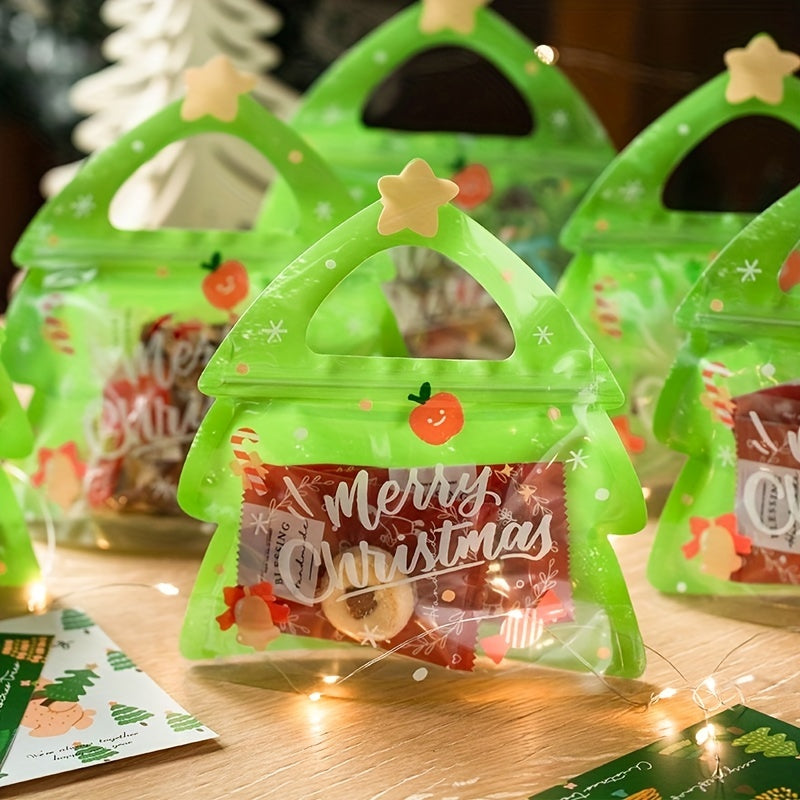 10pcs Christmas Gift Bags Candy Packaging Birthday Parties