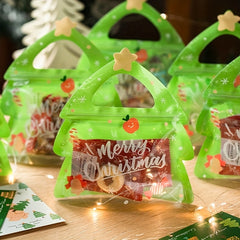 10pcs Christmas Gift Bags Candy Packaging Birthday Parties