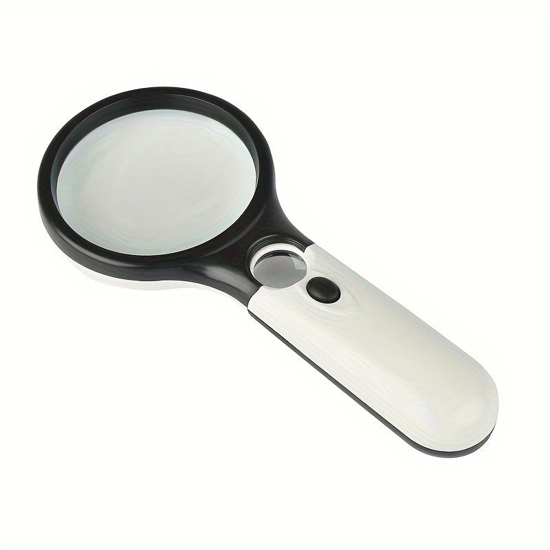 LED Handheld Magnifying Glass 3X with 10X Illuminated Loupe
