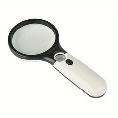 LED Handheld Magnifying Glass 3X with 10X Illuminated Loupe