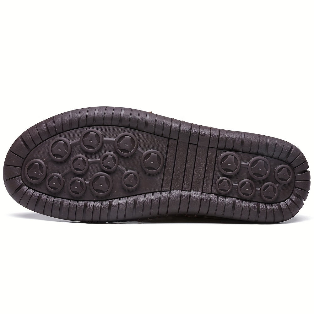 Men's Stitched High Top Boots Outdoor Walking Shoes