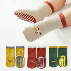 Cotton Toddler Kids Socks Baby Boys Girls Mid calf Length Cartoon Graphic Socks