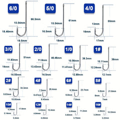 DWLIFE Stainless Steel Aberdeen Hooks Long Shank Light Wire 50 100pcs 10 66mm