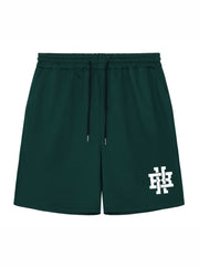 Geometric Pattern Comfy Shorts Mens Casual Stretch Elastic