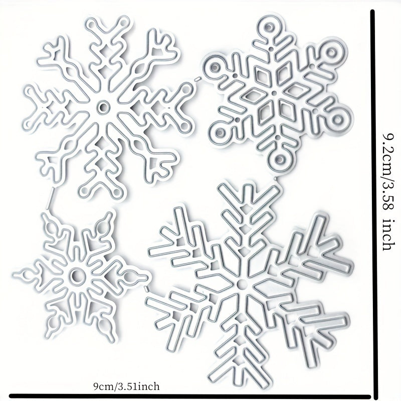 1pc Christmas Snowflake Metal Die Cutting Dies Scrapbooking Embossing Stencil