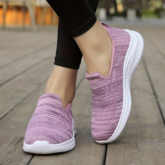 Women's Breathable Knit Slip-On Sneakers Lightweight Outdoor Shoes
