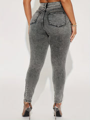 Women's Distressed High Rise Skinny Jeans