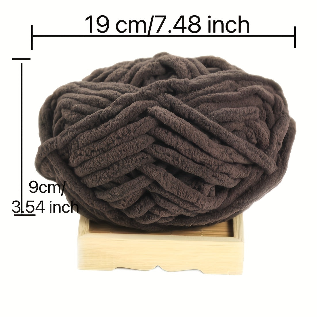2pcs 100 Polyester Chenille Yarn High For Knitting Hats Scarves Coats