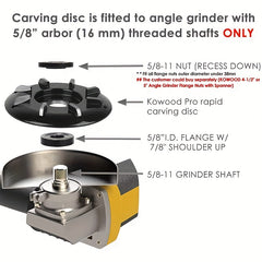Wood Turbo Carving Disc Curve 8 Teeth