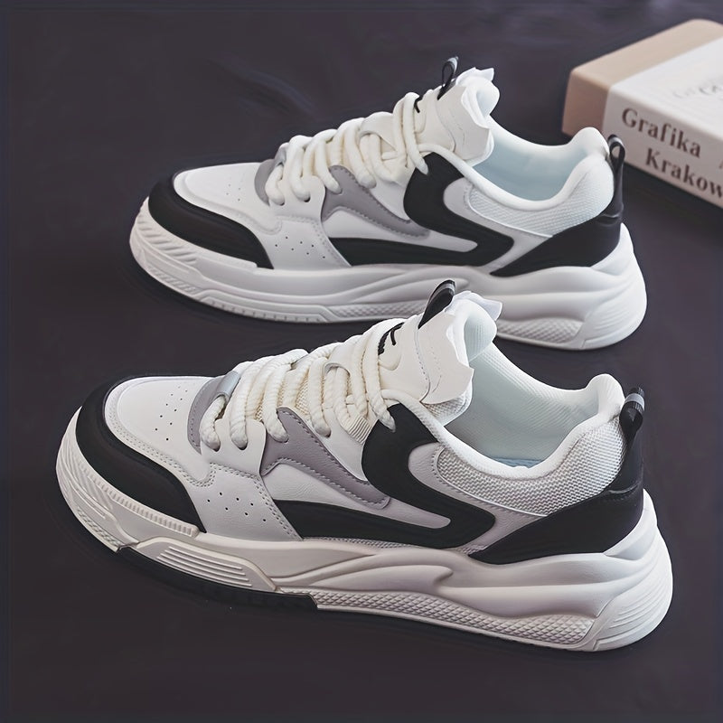 Men's Chunky Sneakers Lace-Up Skate Shoes