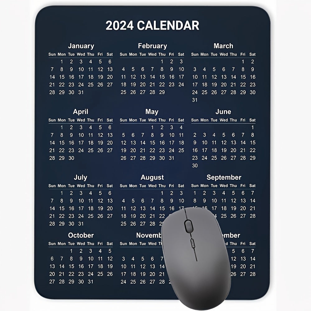 HD Calendar Mouse Pad Non-slip Rubber Mouse Mat