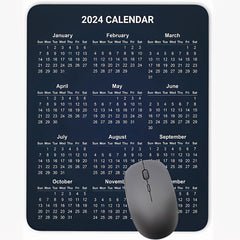 HD Calendar Mouse Pad Non-slip Rubber Mouse Mat